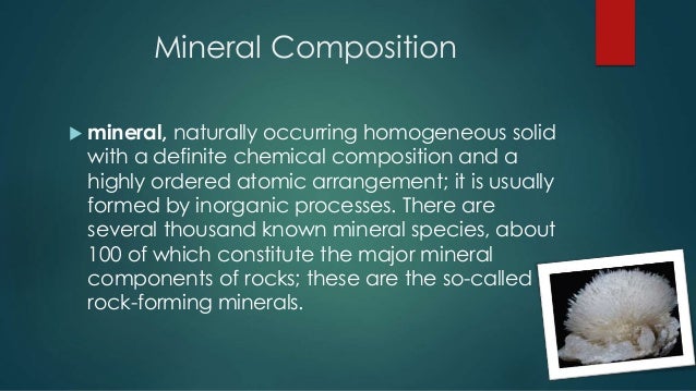 Mineral Composition Conclution Power Point Mineral Composition Conclution Power Point