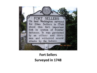Fort Sellers
Surveyed in 1748
 