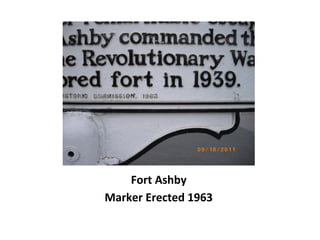 Fort Ashby
Marker Erected 1963
 