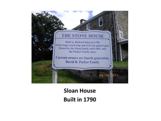 Sloan House
Built in 1790
 