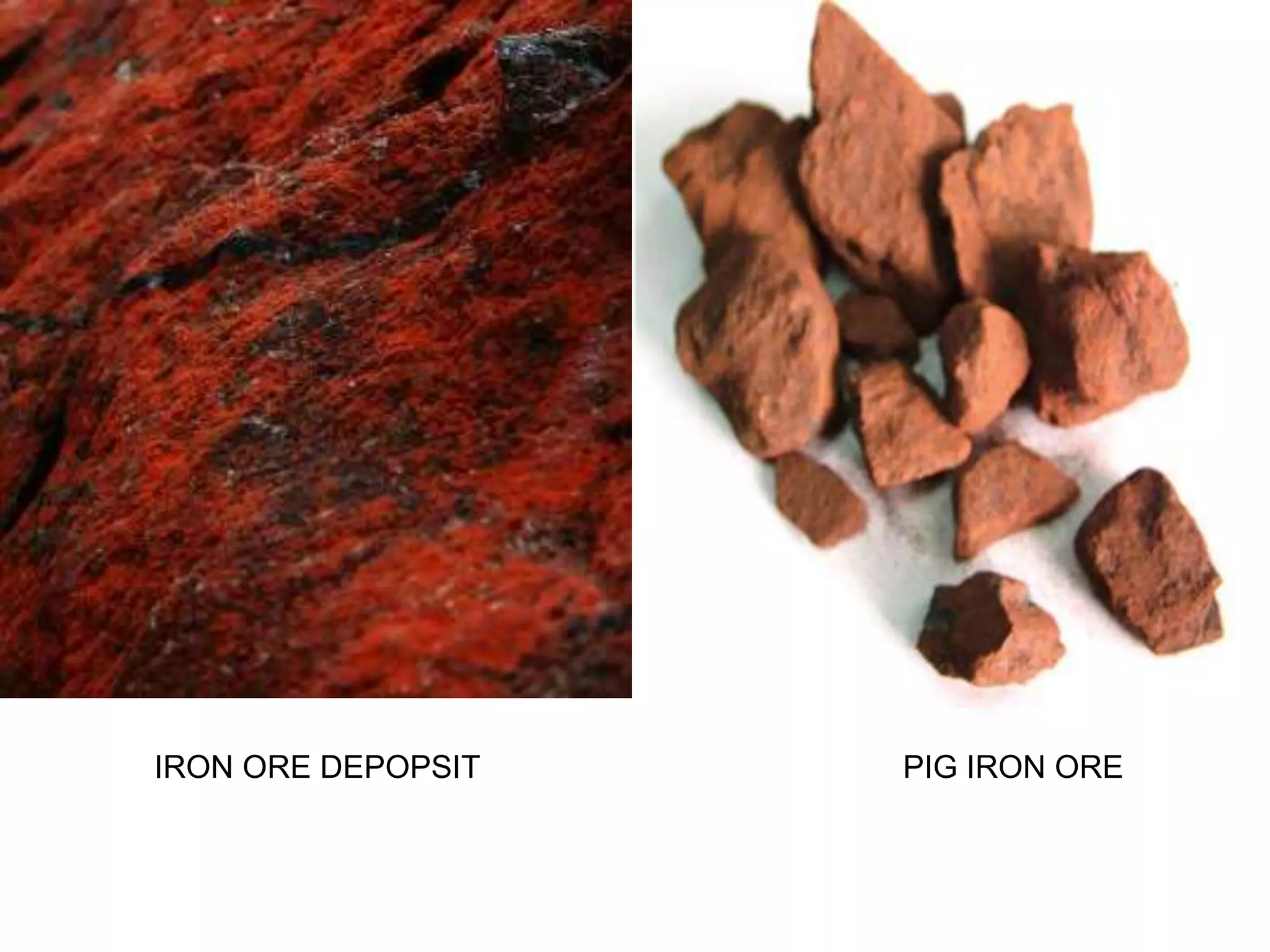 IRON ORE DEPOPSIT PIG IRON ORE
 