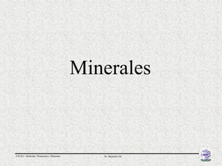 Minerales



FACSA / Medicina / Bioquímica / Minerales      Dr. Alejandro Gil
 