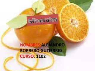 NOMBRES:ALEJANDRO
BORRERO GUTIERRES
CURSO: 1102
 