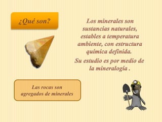 Minerales - Ciencias de la tierra - quinto año - liceo Emilio Crespo…