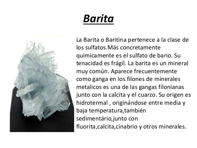 Que Es La Barita Y Para Que Sirve es.slideshare.net