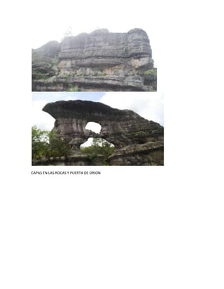 CAPAS EN LAS ROCAS Y PUERTA DE ORION
