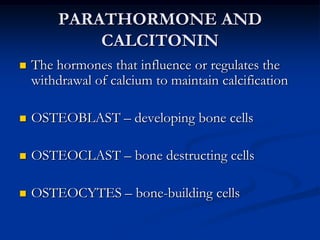 5. Replacement BonesArise from pre-existing cartilagesSoft bonesEndochondral ossificationEx. Fontannels, tetrapod bones with cartilaginous diaphysis and 2 epiphysis, epiphyseal plate