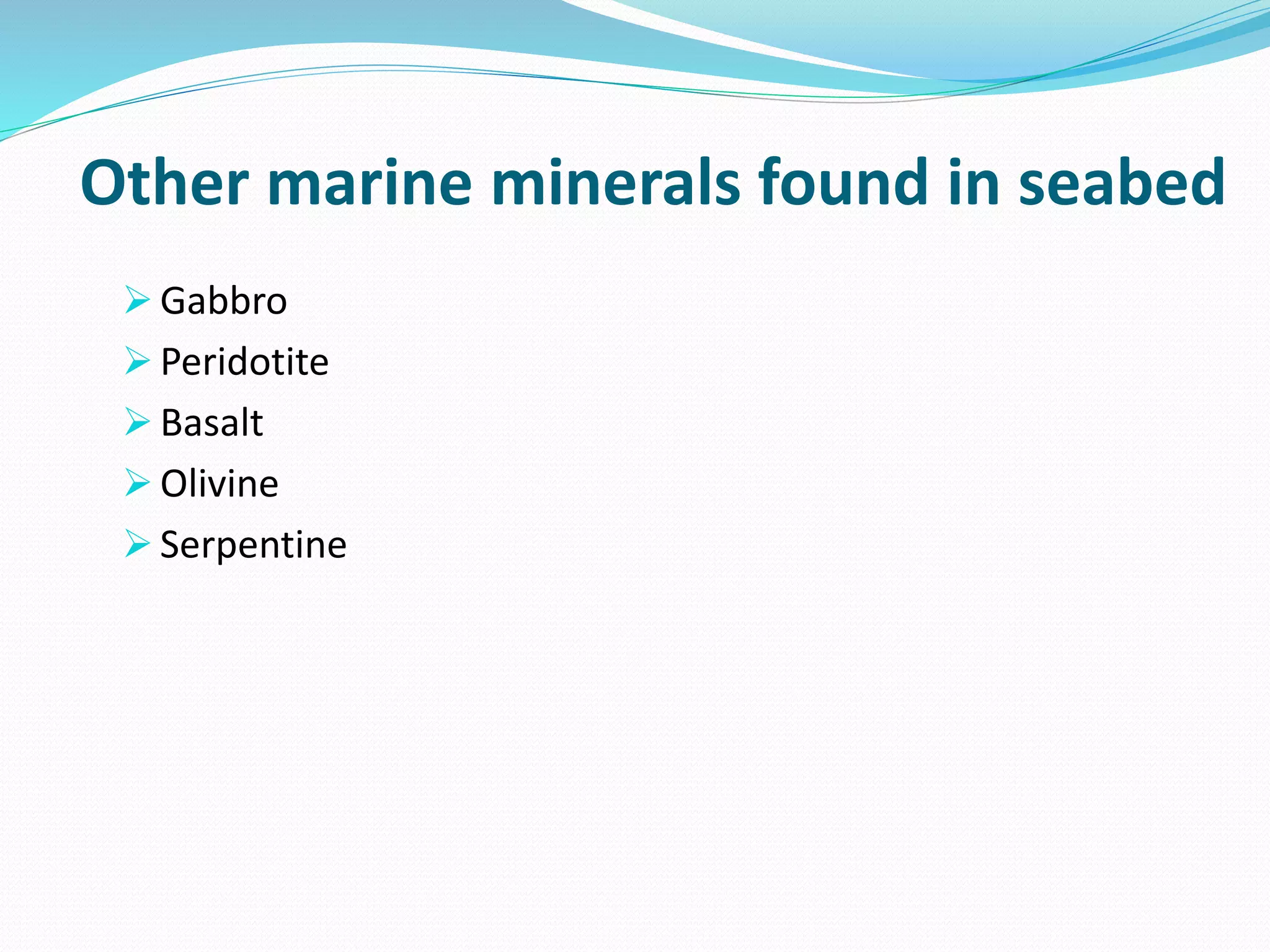 Mining of Rare minerals from sea | PPTX
