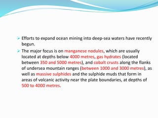 Mining of Rare minerals from sea | PPTX