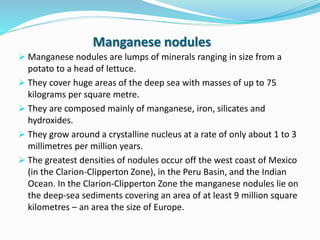 Mining of Rare minerals from sea | PPTX