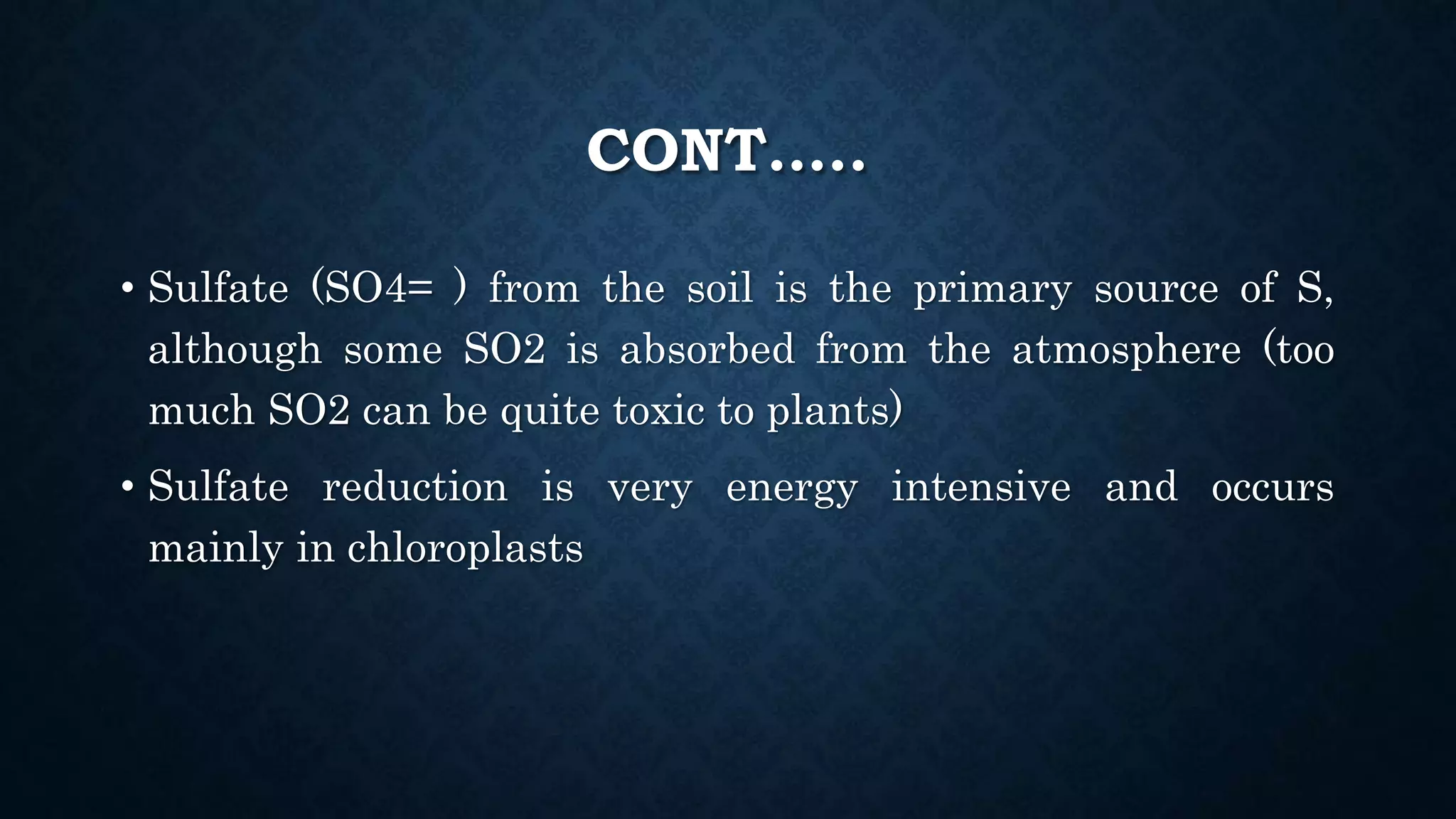 Effect and applications of different mineral nutrients on plants by Sohail