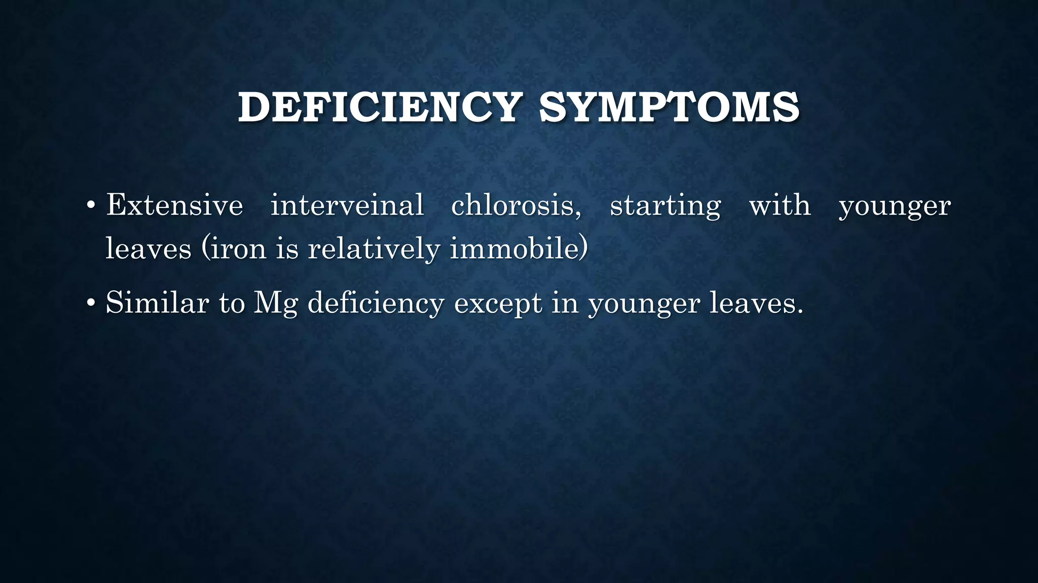 Effect and applications of different mineral nutrients on plants by Sohail
