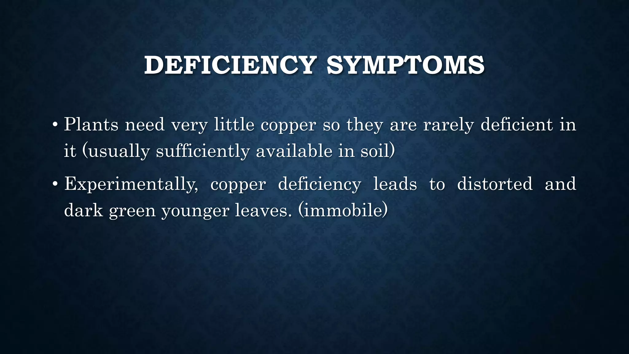 Effect and applications of different mineral nutrients on plants by Sohail