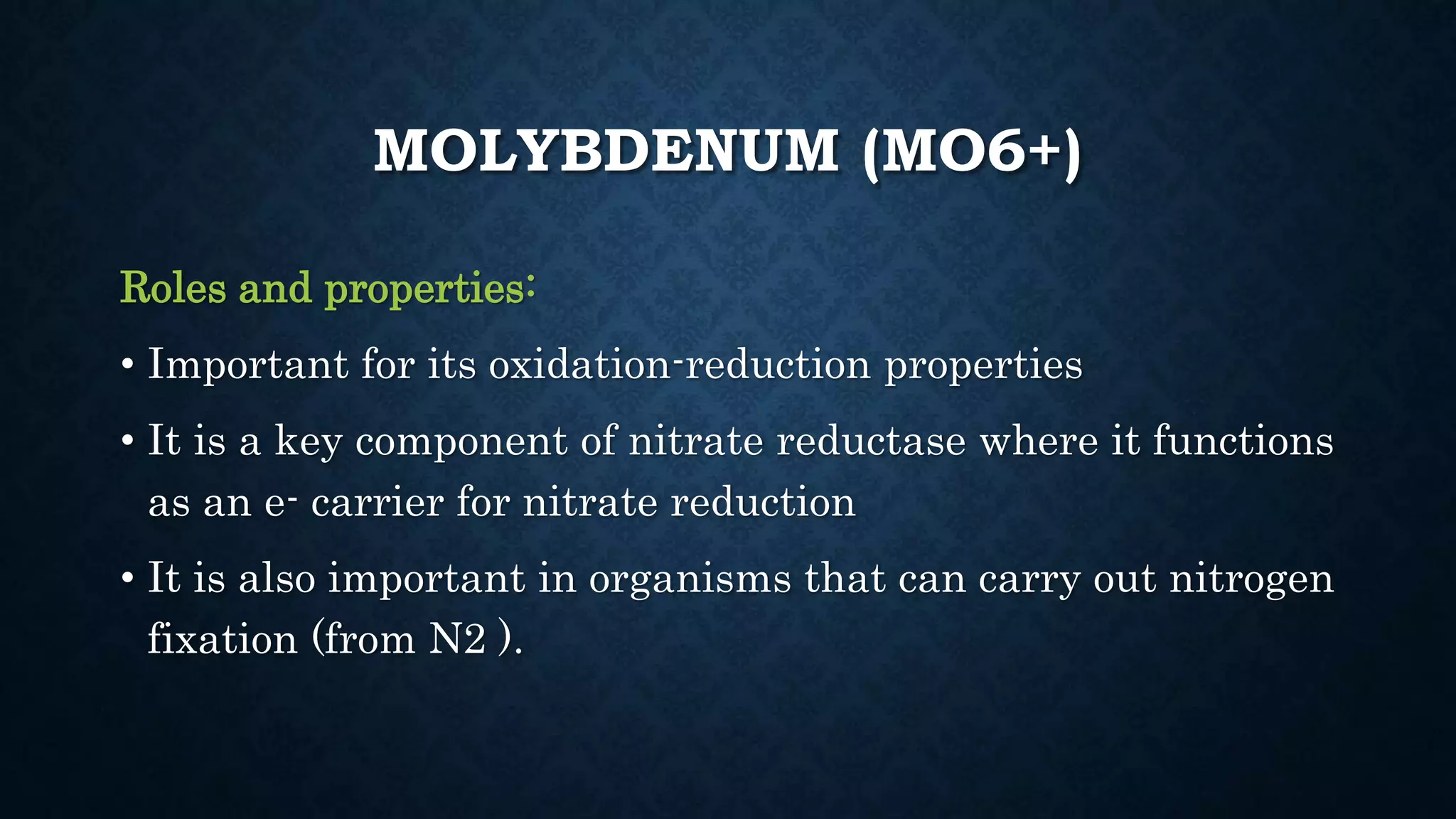 Effect and applications of different mineral nutrients on plants by Sohail