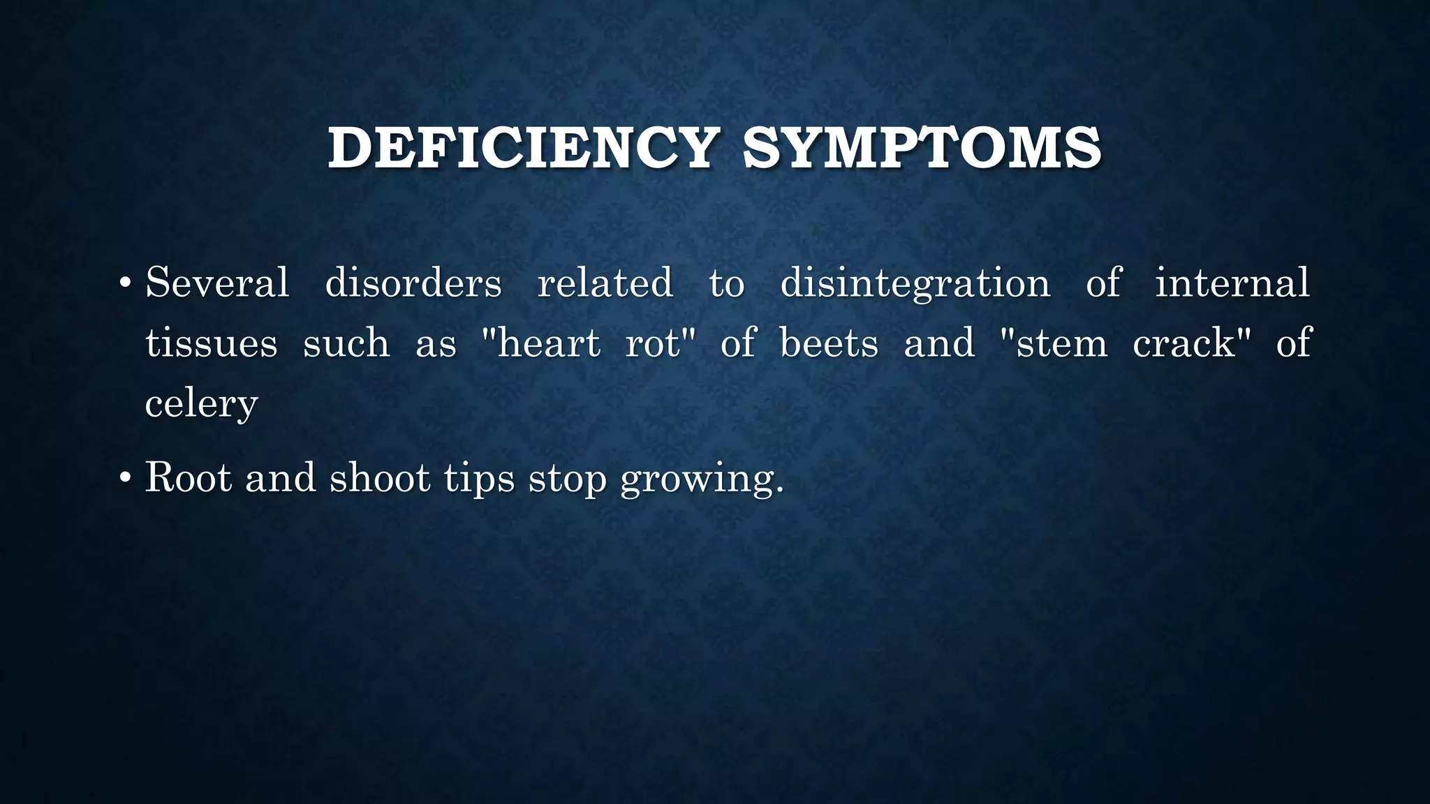 Effect and applications of different mineral nutrients on plants by Sohail