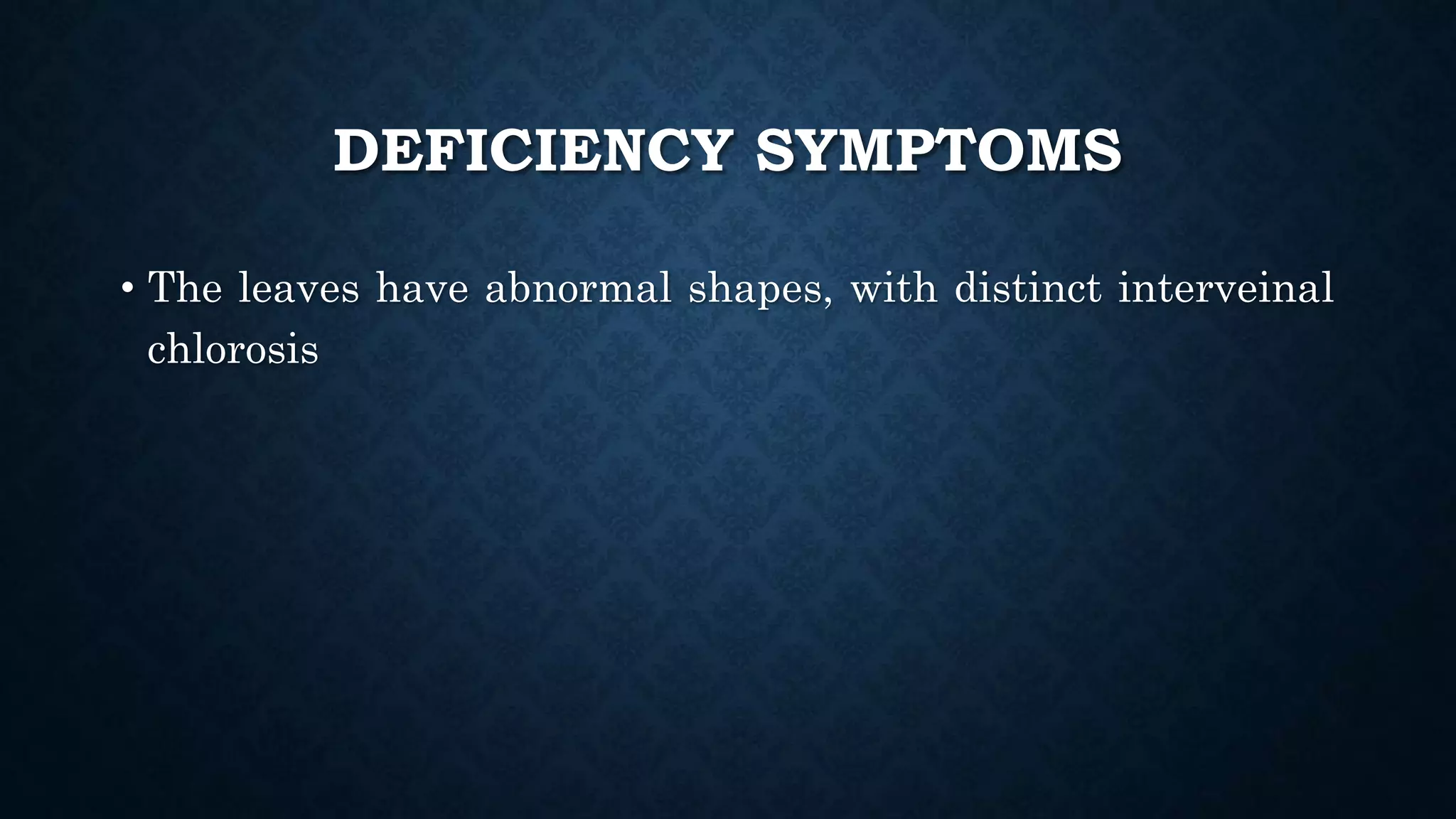 Effect and applications of different mineral nutrients on plants by Sohail