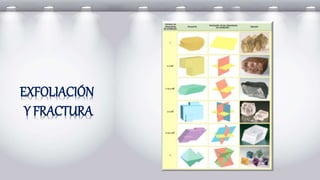 EXFOLIACIÓN
Y FRACTURA
 