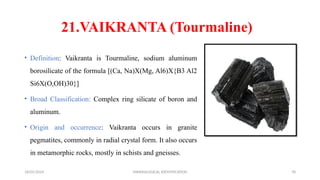 Mineralogical Identification and it's use.pptx