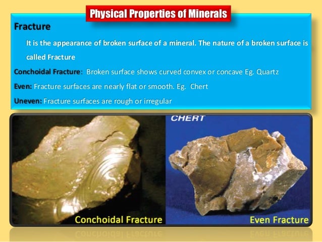The Tendency Of Minerals To Break Along Smooth Flat Surfaces Is Called Mineralogy