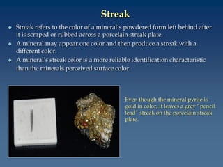 Streaking Base Color Comprehensive Introduction to Mineralogy in Engineering Geology | PDF