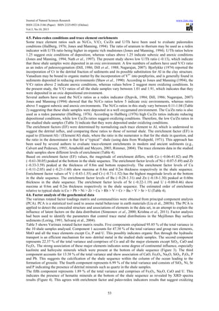 Mineralogy and geochemical appraisal of paleo redox indicators in ...