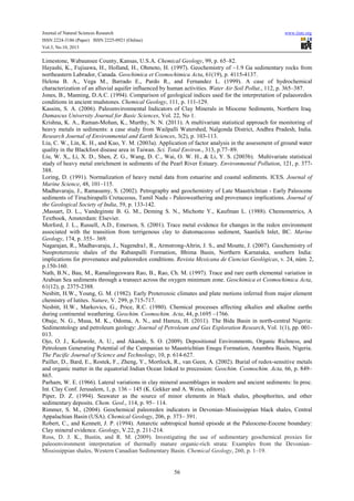 Mineralogy and geochemical appraisal of paleo redox indicators in ...