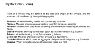 Mineral properties | PPTX | Chemistry | Science