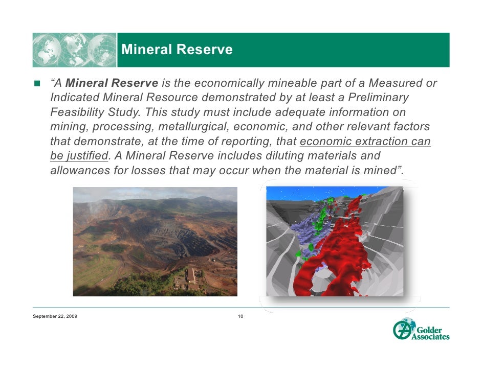 Mineral Reserve Estimation In The Real World