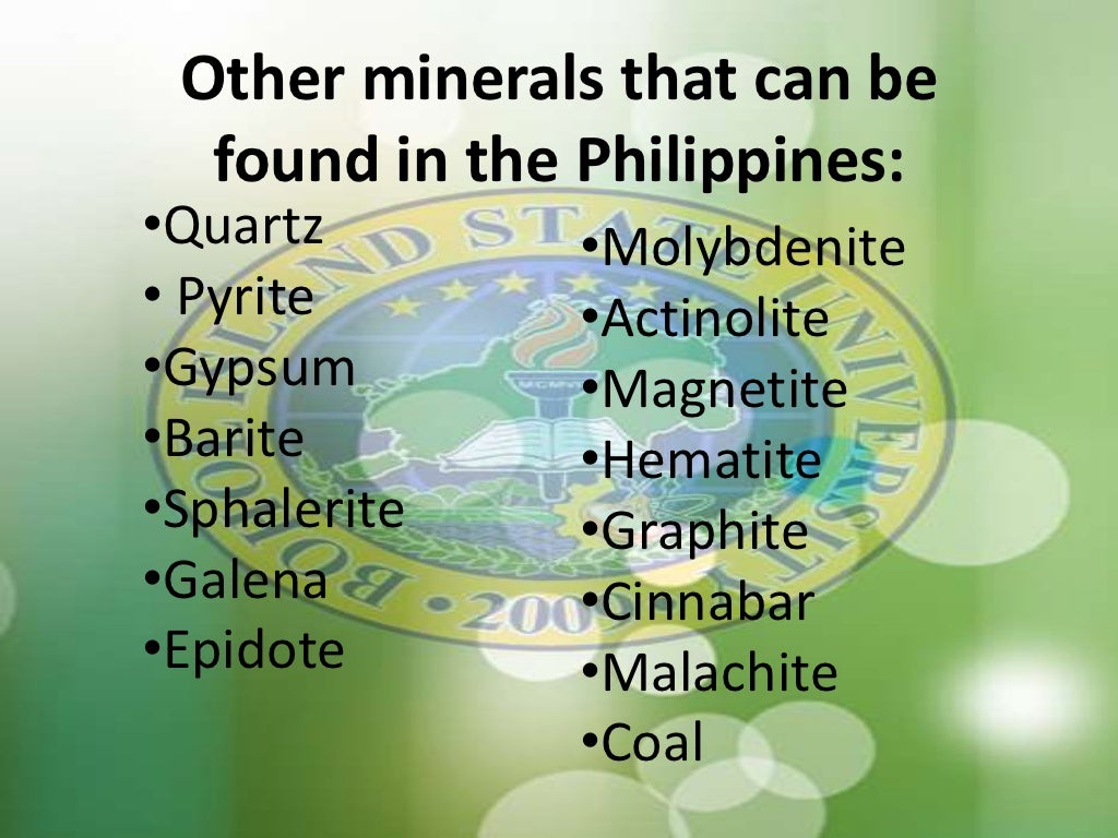 Mineral Resources in the Philippines