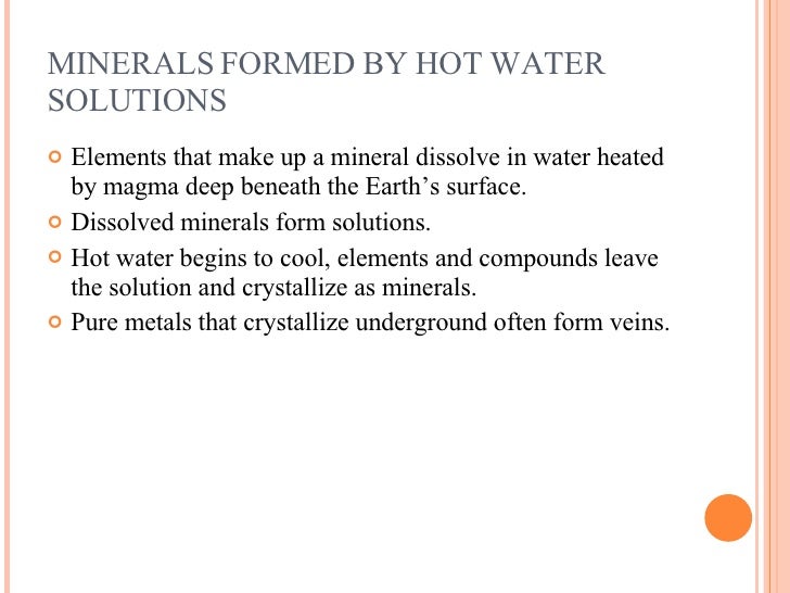 Minerals