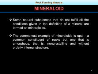 Minerals | PPTX