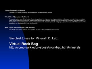 Minerals | PPT
