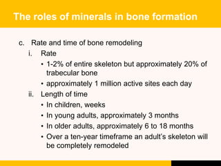 Bone Roles NDD30503: NUTRITION FOR SPORTS AND EXERCISE | PPTX
