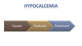 Causes Features Treatment
 