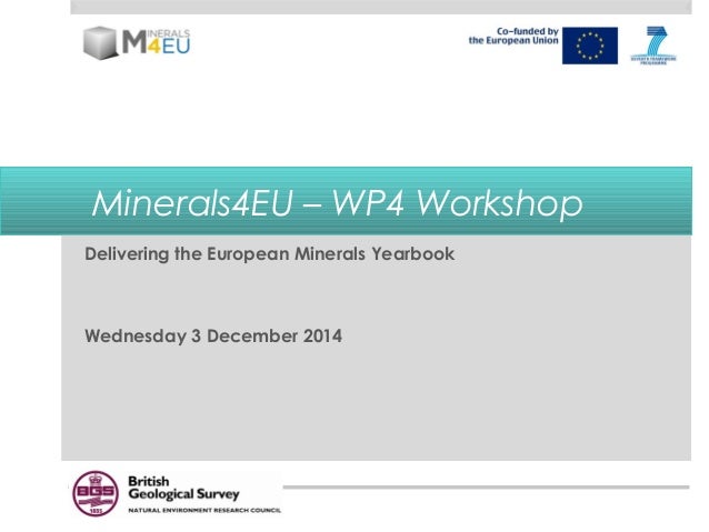 Minerals4eu Delivering The European Minerals Yearbook - 