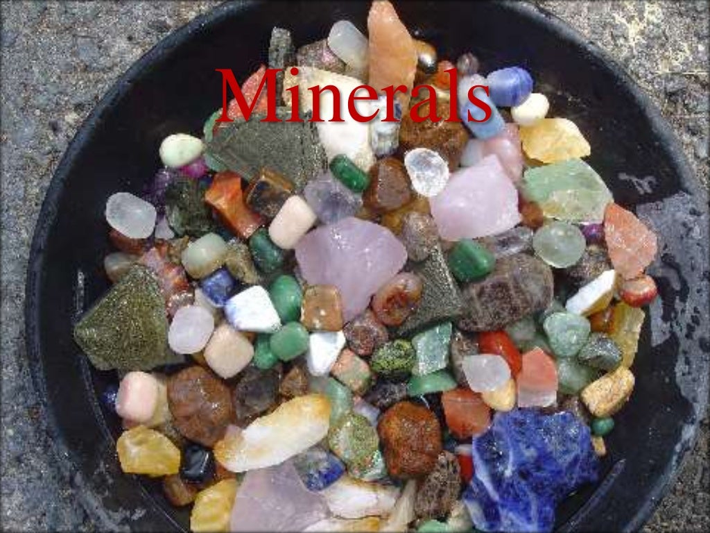 Minerals and energy resources