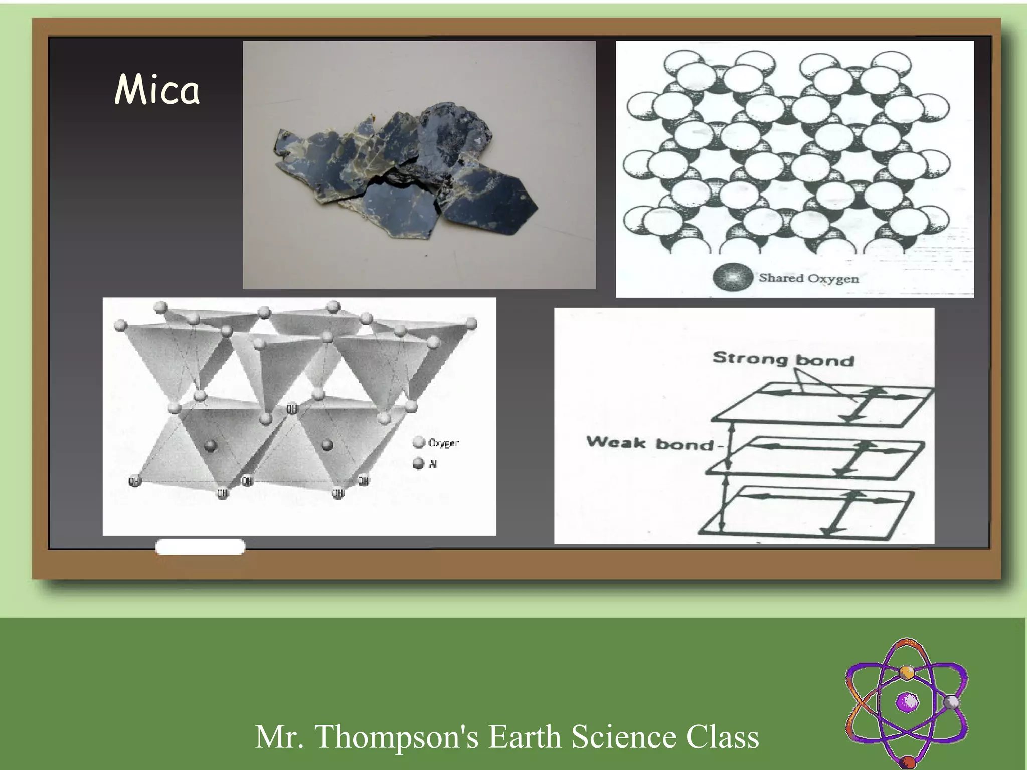 Mica




       Mr. Thompson's Earth Science Class
 