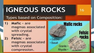 MINERALS AND ROCKS PRESETATION EARTH SCIENCE | PPTX