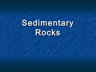Sedimentary
Rocks

 