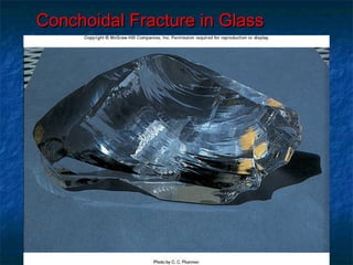 Conchoidal Fracture in Glass

 