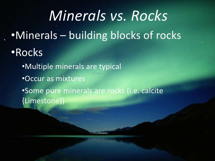 Minerals Building Blocks Of Rocks