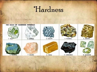 *Hardness
 