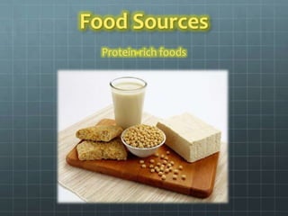 Food Sources
  Protein-rich foods
 