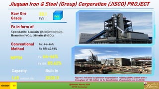 Jiuquan Iron & Steel (Group) Corporation (JISCO) PROJECT
@Hassan Harraz 2024
MPTH Technology
@Hassan Harraz 2024
MPTH Technology
1/20/2024 19
 