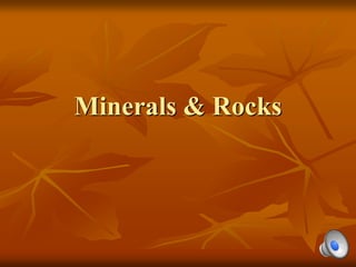 Minerals & Rocks
 