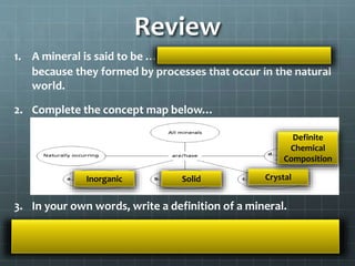 Minerals - What are they? | PPTX