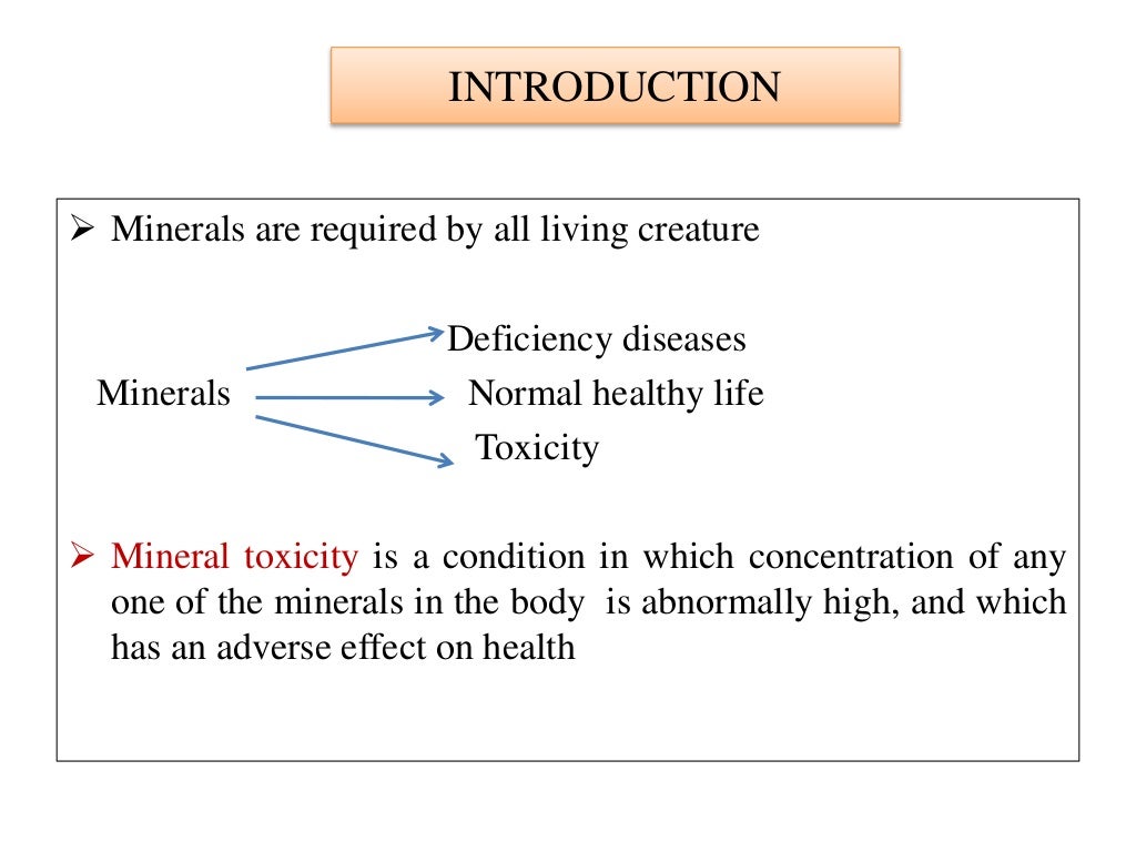Mineral toxicity ppt