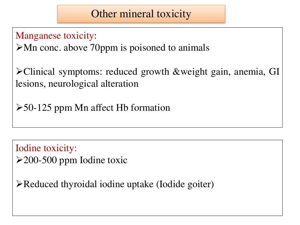 Mineral toxicity ppt