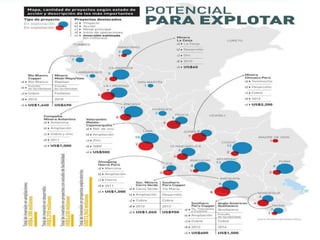   LOS MINERALES PRODUCIDOS EN EL PERÚ SON DE GRAN DEMANDA EN EL MERCADO MUNDIAL ACTUAL.(Estados Unidos, China, Suiza, Japón, Canadá y la                Unión Europea)Por su propia naturaleza la gran minería constituye un sector que genera grandes movimientos de capital más no de mano de Obra 