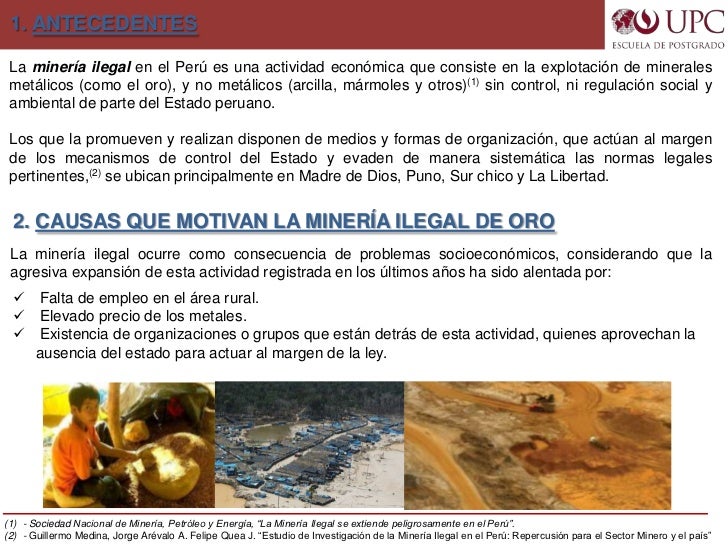 Ilicitos Penales Derivados De La Minería Ilegal De Oro En El Perú – CLWRBK